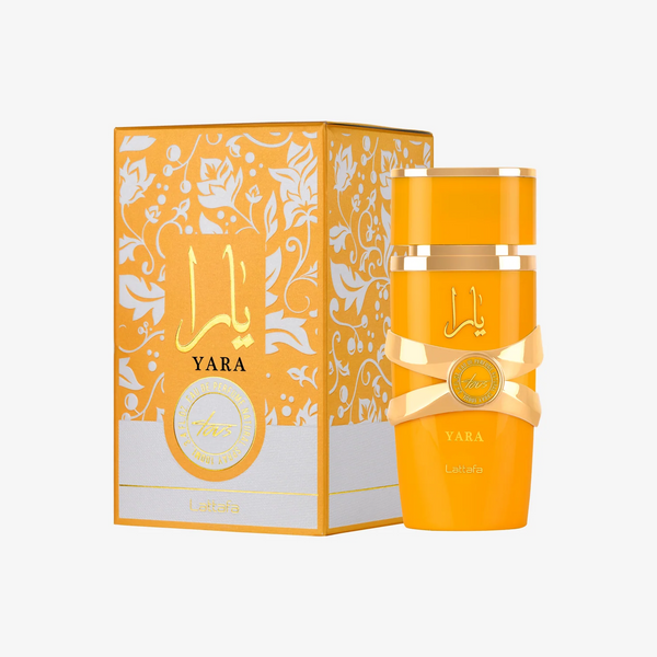 Yara tous Lattafa (perfume) at Hayat's Fashion Houston