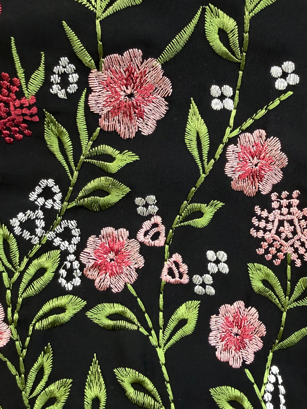 floral embroidered abaya