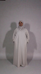 linen abaya with pockets