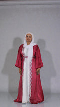 Mother Daughter 3-Piece Organza Abaya