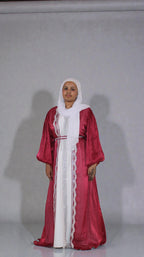 Mother Daughter 3-Piece Organza Abaya