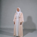 Mother Daughter 3-Piece Organza Abaya
