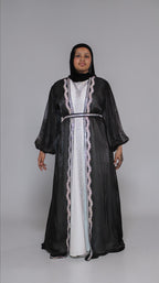 Mother Daughter 3-Piece Organza Abaya