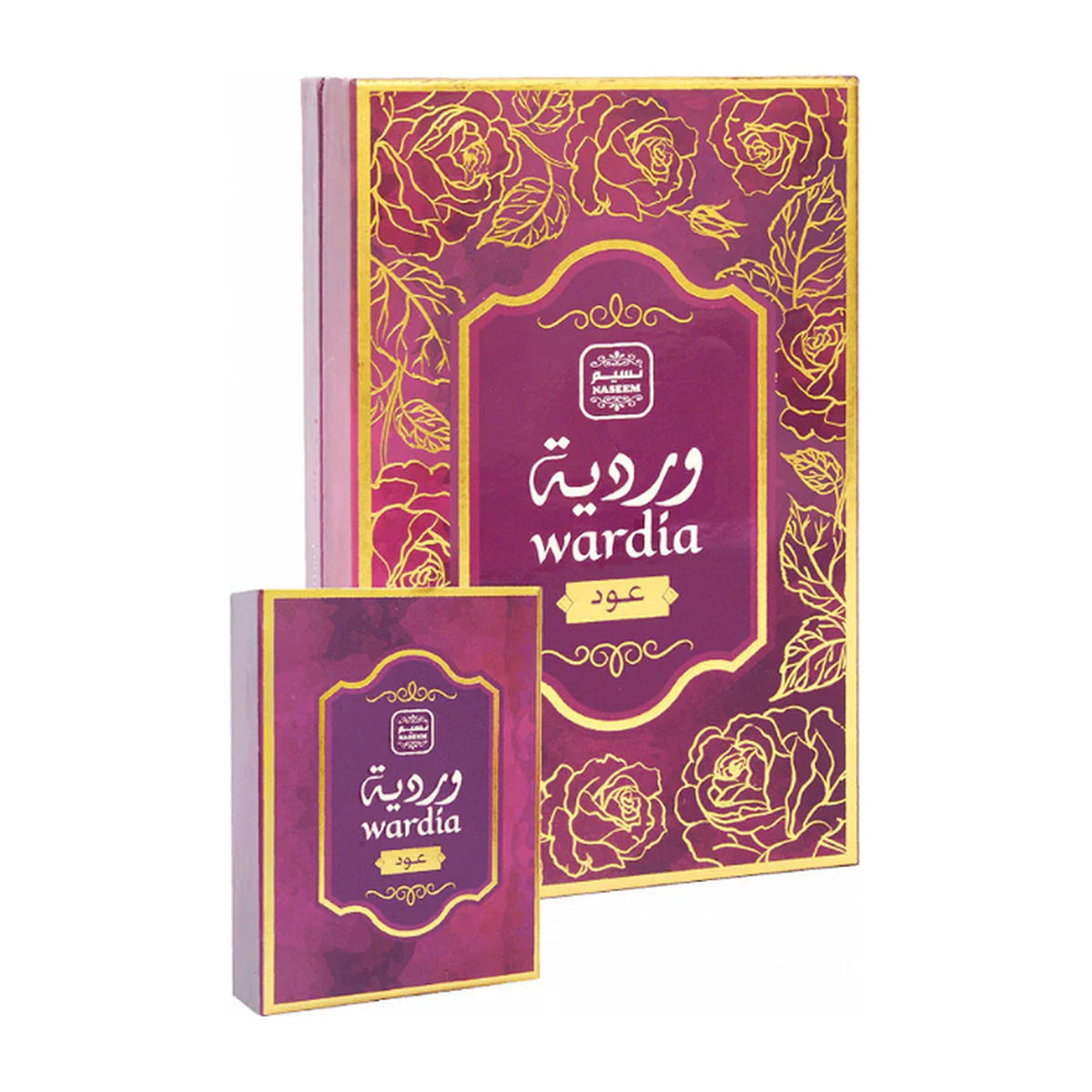 Wardia oud sticks by Naseem, boxes