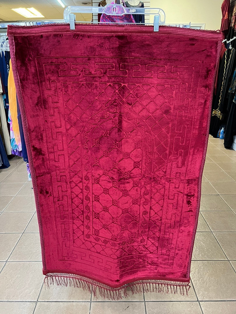 Red Design Prayer Mat